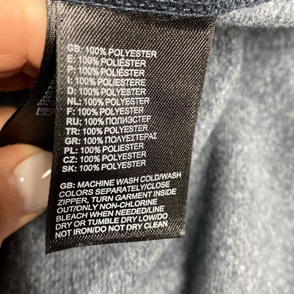 The North Face Blue Full Zip Soft Shell Jacket Size Large - Picture 6 of 7